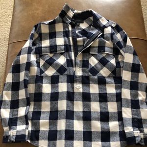 J Crew navy buffalo plaid Coat/shirt/pullover